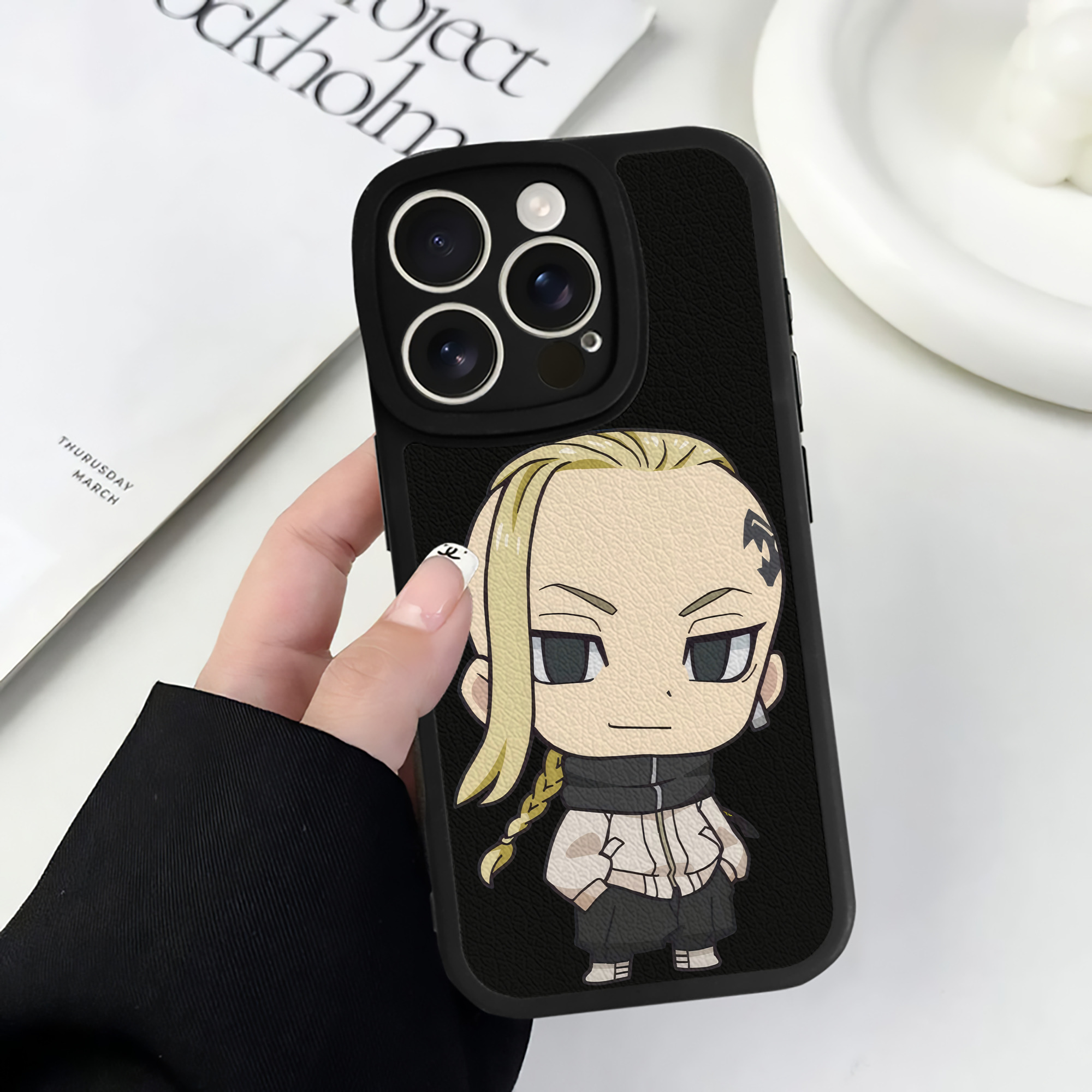 （画像用） 東京リベンジャーズ Tokyo Revengers 【iPhone 16シリーズ対応】シリコンスマホケース（レザー調） 材質：シリコン